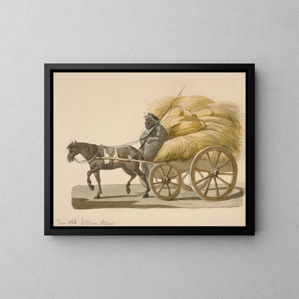 L'ancien homme de paille - Nicolino Calyo — framed artwork on a wall