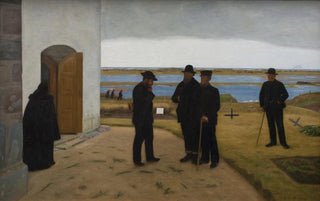 Niels Bjerre - Harboreboere ved kirken.webp