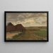 Near a brickworks in Western Jutland, overcast weather - Niels Bjerre — framed artwork on a wall