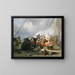Batalla naval - Niels Simonsen — cuadro enmarcado en la pared