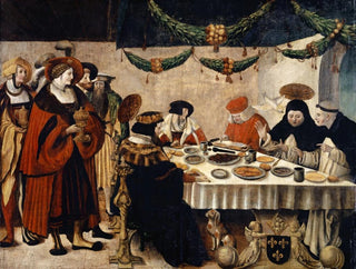 Niklaus Manuel - Saint Thomas of Aquin at the Table of King Louis the Saint.webp