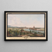Vista de la ciudad y los alrededores de Soleura desde el lado del ocaso - Niklaus Sprüngli — cuadro enmarcado en la pared