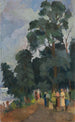 En la orilla del estanque - Nikolai Mikhailovich Grigoriev — vista de la obra