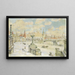 Winter View of the Kremlin - Nikolai Nikolaevich Gritsenko — framed artwork on a wall