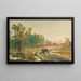a Landscape after Rain at Sunset - Nikolai Nikolaevich Karazin — framed artwork on a wall