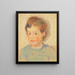 Cabeza de niño - Nikolai Triik — cuadro enmarcado en la pared