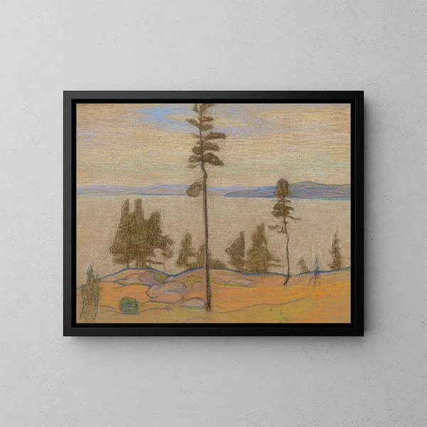 Landscape Painting of Saaremaa - Nikolai Triik — framed artwork on a wall