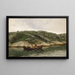 Three Men in a Boat - Nikolai Ulfsten — framed artwork on a wall