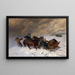 In the Snowstorm - Nikolai Yegorovich Sverchkov — framed artwork on a wall