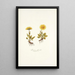 Arnica glacialis - Nikolaus Joseph Freiherr von Jacquin — cuadro enmarcado en la pared