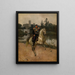 Retrato de Alejandro III a caballo en Gatchina - Nikolay Shilder — cuadro enmarcado en la pared