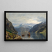Paisaje de fiordo - Nils Bjørnsen Møller — cuadro enmarcado en la pared