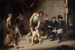 Nils Forsberg - Acrobat Family before the Circus Manager.webp