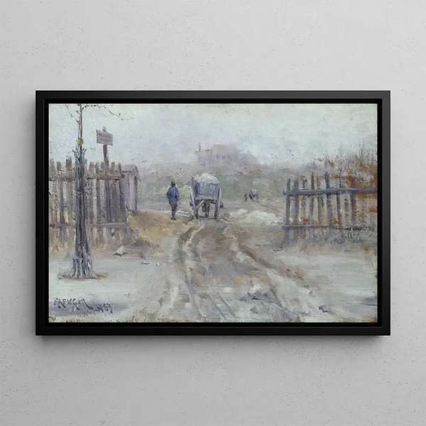 Paisaje francés - Nils Kreuger — cuadro enmarcado en la pared