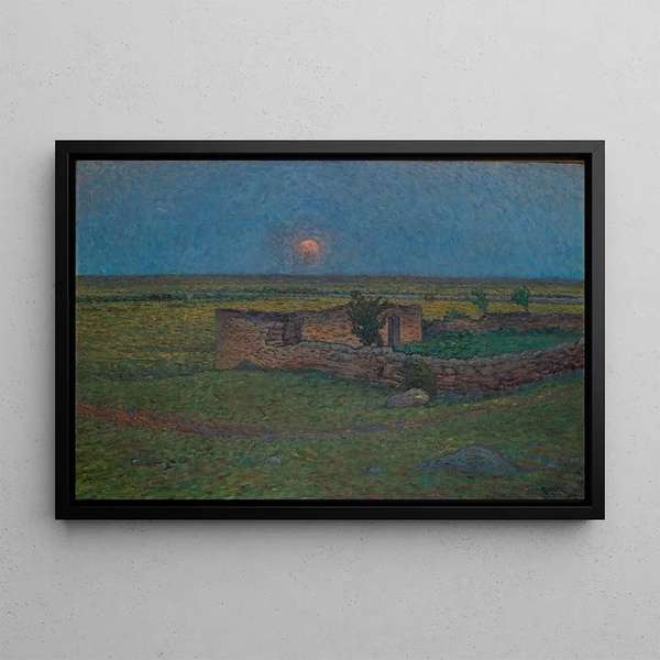 Lever de Lune sur Terre - Nils Kreuger — cuadro enmarcado en la pared