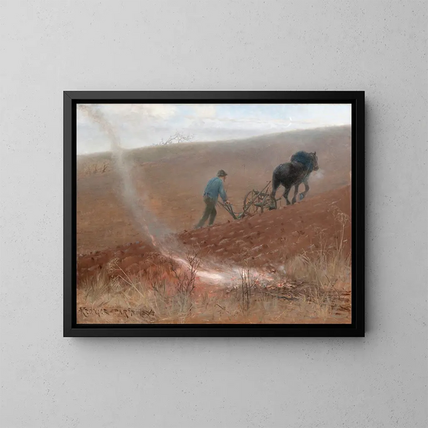 Labours du printemps - Nils Kreuger — framed artwork on a wall