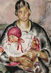 Madre con un niño - Nina Aleksandrowicz — vista de la obra