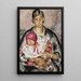 Madre con un niño - Nina Aleksandrowicz — cuadro enmarcado en la pared