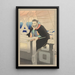 Captain on a ship - Noda Kyōhō — framed artwork on a wall