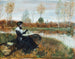 Compañía elegante junto al río - Norbert Goeneutte — vista de la obra