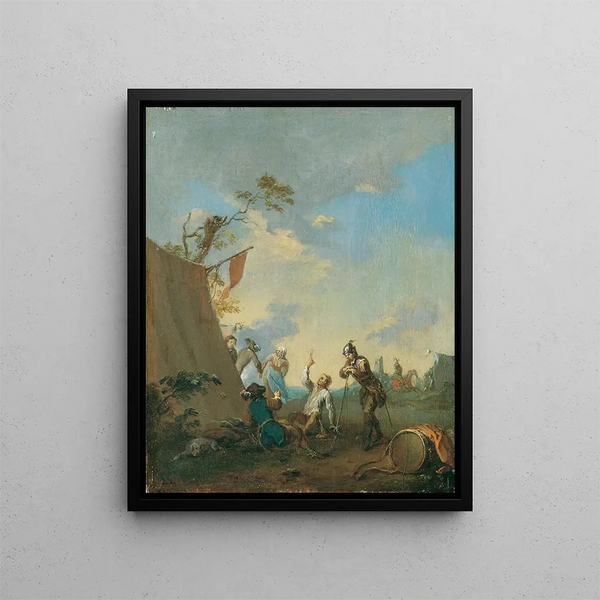 Norbert Joseph Carl Grund - Soldaten im Zeltlager.webp