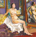 Nude sitting in front of a mirror - Sergei Ivanovich Lobanov — artwork view