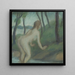 Nude in the landscape - Gyula Derkovits — framed artwork on a wall