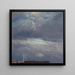 Storm clouds above Dresden Castle - Johan Christian Dahl — framed artwork on a wall