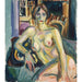 Reproducción del cuadro desnudo, sentado en el sofá - Edvard Munch