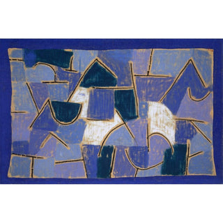 Nuit blueue - Paul Klee | Reproduction Tableau Décoration murale affiche copie