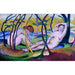 Reproducción del cuadro desnudos bajo los árboles - Franz Marc