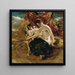 Nymphe à la pêche - William Etty — framed artwork on a wall