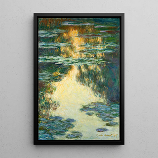 les Nymphéas (1907) de Claude Monet | Reproduction Tableau Décoration murale affiche copie