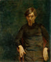 Retrato del pintor sueco Ivar Arosenius - Oda Krohg — vista de la obra
