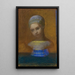 Bust of a Child - Odilon Redon — framed artwork on a wall