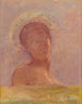 Ojos cerrados (conflicto de caso) - Odilon Redon — vista de la obra