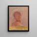 Ojos cerrados (conflicto de caso) - Odilon Redon — cuadro enmarcado en la pared