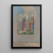 Devotion near a red bush - Odilon Redon — framed artwork on a wall