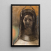 Figura cornuda - Odilon Redon — cuadro enmarcado en la pared