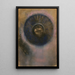 Head in a Halo - Odilon Redon — framed artwork on a wall