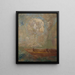 La Barque - Odilon Redon — cuadro enmarcado en la pared