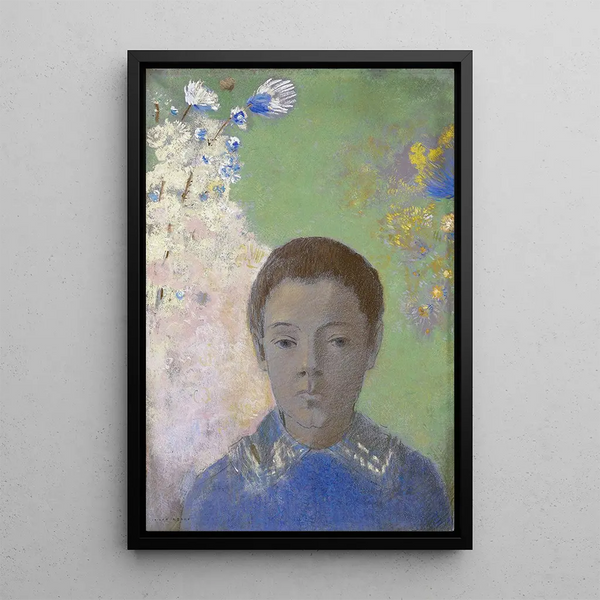 Portrait of Ari Redon - Odilon Redon — framed artwork on a wall