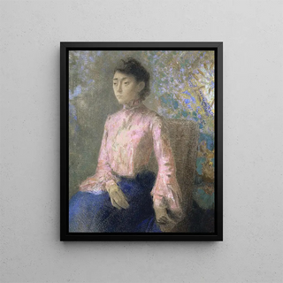 Odilon Redon - Portrait of Miss Jeanne Chane.webp