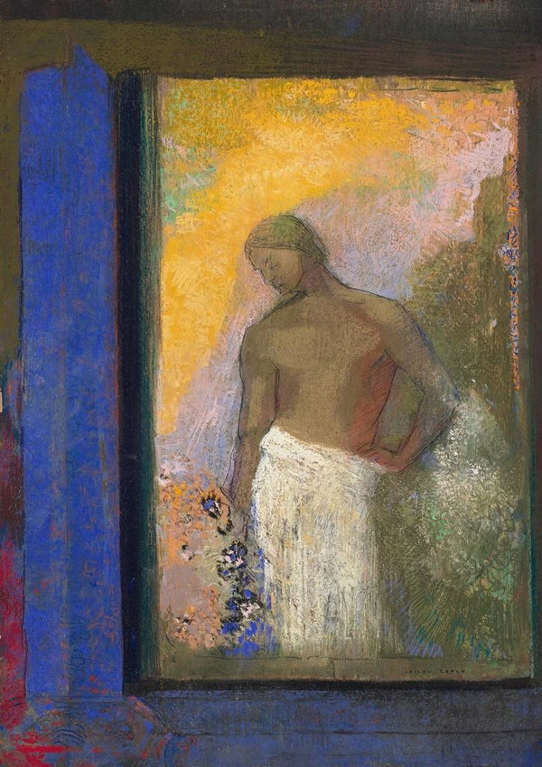 Saint Jean - Odilon Redon — framed artwork on a wall