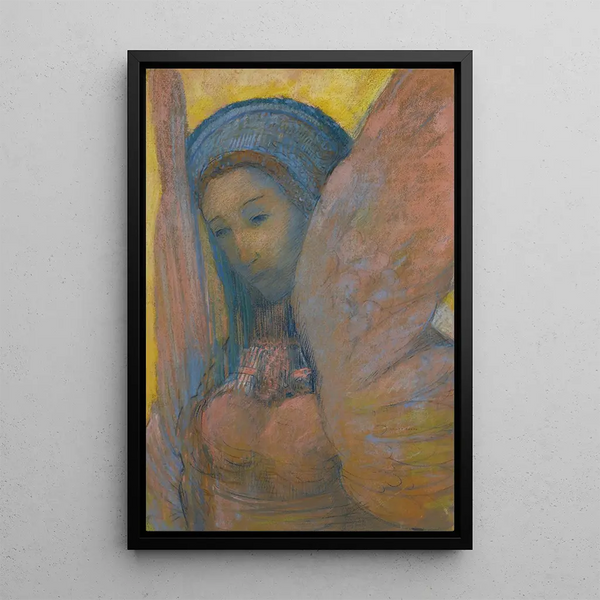 Sphinx - Odilon Redon — framed artwork on a wall
