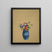 Jarrón de flores - Odilon Redon — cuadro enmarcado en la pared