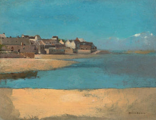 Odilon Redon - Village by the Sea in Brittany.webp