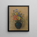 Flores silvestres - Odilon Redon — cuadro enmarcado en la pared