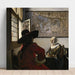 Reproducción del cuadro Oficial y niña que ríe - Johannes Vermeer