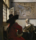 oficial y hija riendo - Johannes Vermeer — vista de la obra